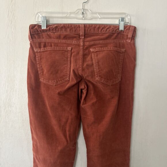 Bebe Corduroy Skinny Womens Jean Pants Salmon Pink Preowned Size 27 Made In USA - Picture 8 of 11